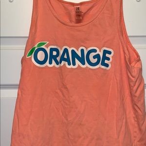 ORANGE STINGRAY CHEER TANK